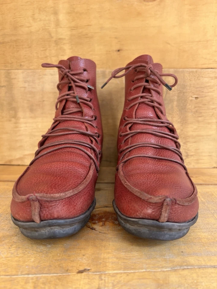 Trippen Fashion Platform Medival Comfort Leather Red Chunky Size EU 37| US 7 - Image 2 of 4