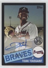 2020 Topps 1985 Baseball Series 2 Black /199 Touki Toussaint #85A-TTO Auto 0e28