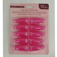 SASSY + CHIC 10-PIECE GEL NAIL SOAK CAPS 