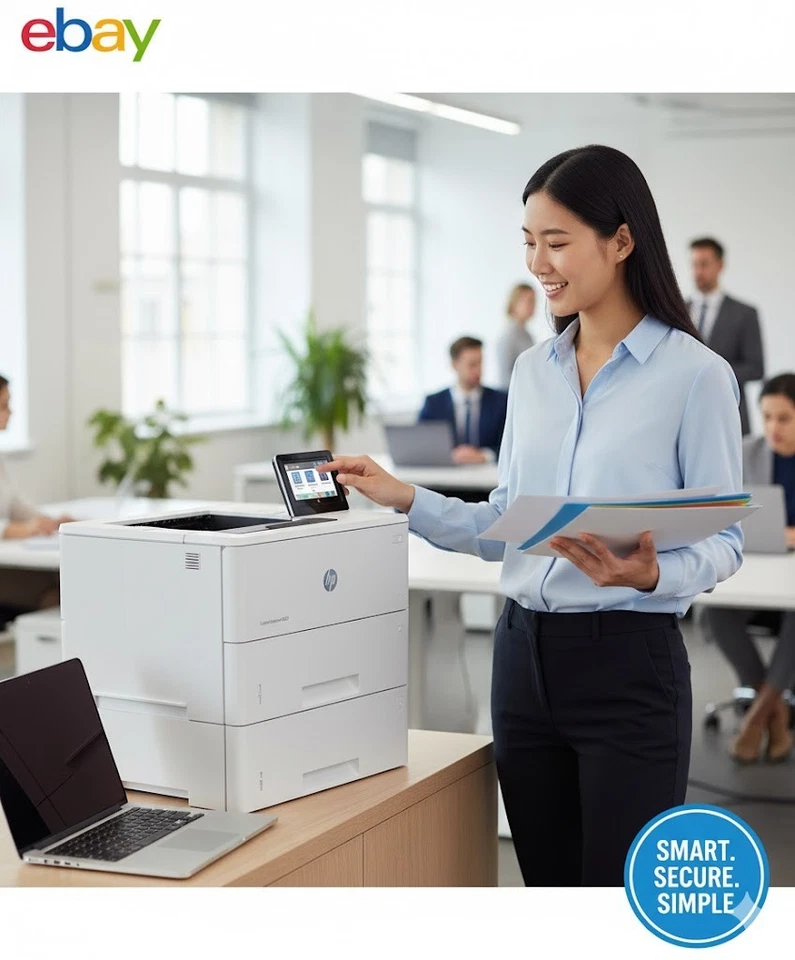 HP LaserJet Enterprise M507x - 1PV88A Laser A4 B/N USB LAN + NUOVO + - Immagine 2 di 4