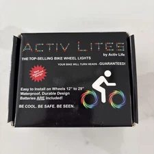 Activ Life Multicolor 2-Pack LED Bike Wheel Lights with Batteries