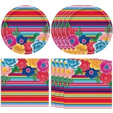 Mexican Fiesta Party Tableware Supplies Set Mexican Fiesta