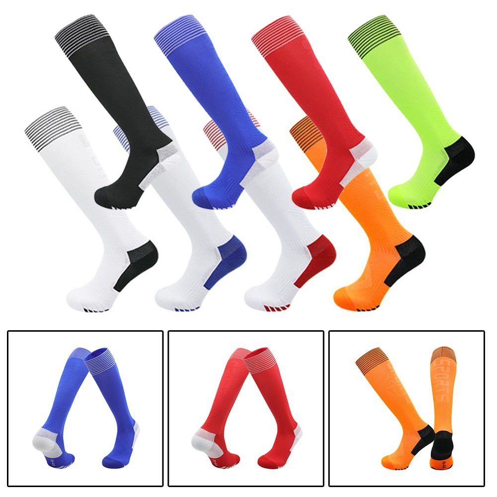 SAOLA Calze parastinchi calcio elastico ispessito tessuto spugna suola antiscivolo