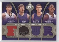 2009-10 SP Game Used Fabric Foursomes Level 2 5/50 Andres Nocioni Beno Udrih 2r8