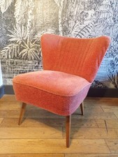 FAUTEUIL COCKTAIL VINTAGE rose-DESIGN 1950 60