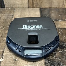 Sony Disc Man D-171 Parts Only Non Working Display Works Won  t Spin Disc