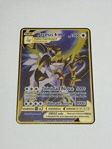 pokemon metal arceus card Arceus V Metal Card