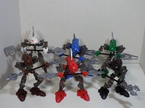LEGO BIONICLE RAHKSHI SET OF 6 COMPLETE WITH KRAATA ****FREE SHIPPING****