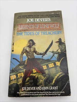 LEGENDS OF LONE WOLF Book 3 TIDES OF TREACHERY 1991 Berkley Pacer Dever/Grant