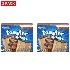 Millville Chocolate Fudge Toaster Tarts, 12 count - Pack of 2