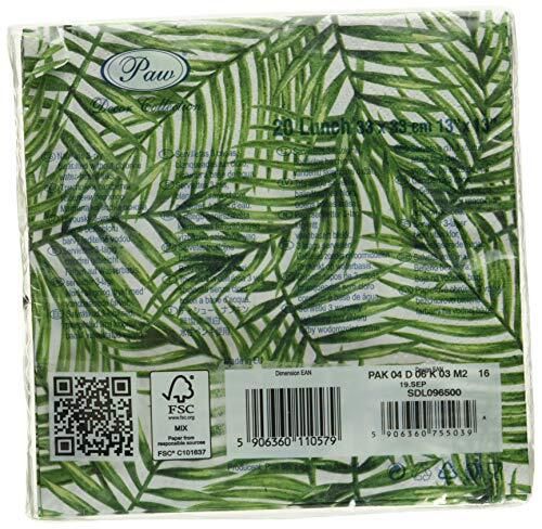 Luncheon Floral Napkins 40pcs 13"x13" | Decorative Napkins Tropical Green Pal... - Picture 3 of 4