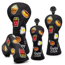 Hot Food Golf Club Cover Driver Fairway Wood Hybrid UT Blade Putter Headcover