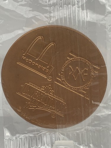 POGMAN va a Hollywood 1994 McDonalds WPF Universal Studios Metal POG Slammer - Foto 3 di 4