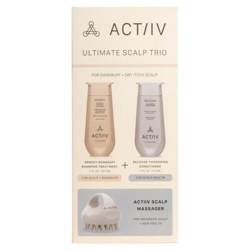 ACTiiV Hair Science Remedy Dandruff Trio Kit(Orignal) Free Shipping