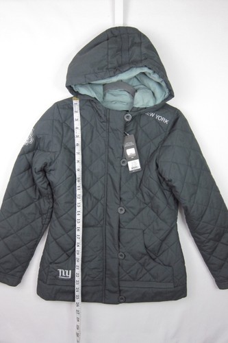 Para mujeres New York Giants NFL Pro Line Chaqueta con Cremallera Completa Abrigo con Capucha Algodón Acolchado S - Imagen 10 de 11