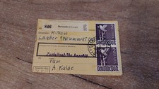 ALLIIERTE BESETZUNG - Paketkarte Neumarkt 1947