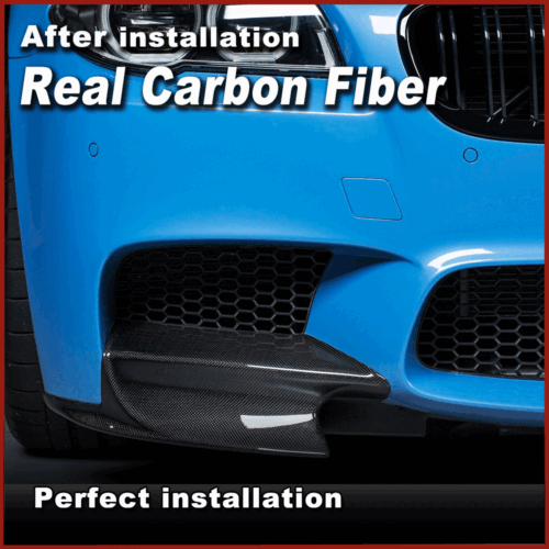 Für BMW 5er F10 M5 11-17 Carbon Front Stoßstange Splitters Flaps Lippe Spoiler - Bild 4 von 10