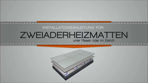 Bodenheizung Fußbodenheizung Elektrische elektro 200W elektrisch Fliese Bad Set - Video 1 von 1