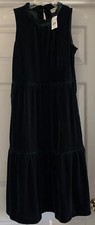 New J Crew Factory Sleeveless Velvet Dress NWT Sz 2