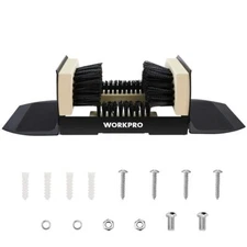 WORKPRO Extra Wide Boot Scrubber Heavy Duty Boot Scraper Brush Shoe Mud Cleaner