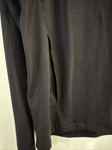 Cute! Iviva Girls Black 4 Button Neck Long Sleeve Shawl Top Size 12 Pockets - Picture 4 of 8