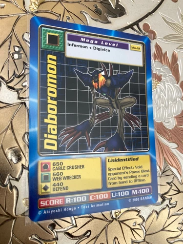 Digimon Digi Battle Diaboromon MO-12 Movie Promo Vintage Bandai 2000