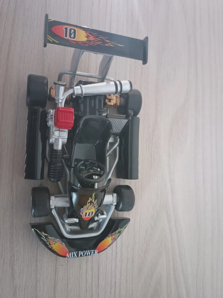 MODELLINO AUTO  RACING "GO KART" NERO DA GARA 1/16  WELLY  DA COLLEZIONE - Immagine 4 di 4