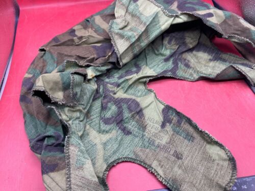 Original US Army Vietnam War M1 Camo Helmet Cover - VietNam Found - Combat Worn - Picture 7 of 8