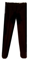 ALEXANDER MCQUEEN  CHIC BLACK DINNER TROUSERS WITH SIDE STRIPS size IT 40 UK 8