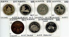 Alberta Canada Trade Tokens Dollars 1977 to 1983 #12653