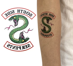 Riverdale Southside Serpents 3 Temporary Tattoo Ebay