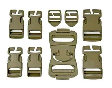 USGI ITW Nexus Replacement Buckle Set Tan "NEW"