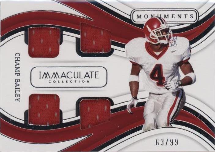 2023 Panini Immaculate Collection Collegiate Champ Bailey #IM-CB - 1 of 2