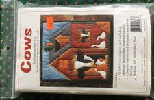 Design By Rachel Pellman COWS WALLHANGING QUILT KIT 13" x 15"