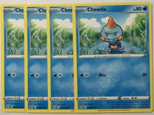 POKEMON 4X CHEWTLE 080/264 FUSION STRIKE COMMON NEAR MINT-PLAYSET