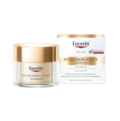 Eucerin Hyaluron-Filler + Elasticity Tagespflege LSF 15, 50ml, PZN 11652958