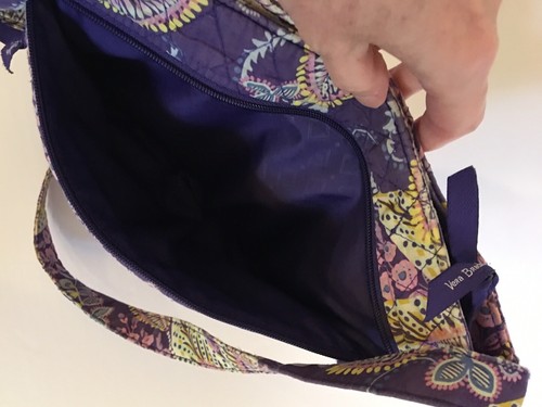 Vera Bradley Geldbörse mit dreifachem Reißverschluss Hipster Batikblätter 11 x 11 x 1,5 - Bild 7 von 11