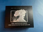 American Eagle 2024W, One Ounce Silver Proof Coin In Box Never Opened