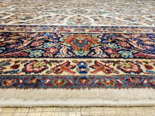 9x12 KARASTAN IVORY SAROUK 700 - 760 - 100% WOOL RUG GENUINE EXCELLENT CONDITION - Picture 10 of 13