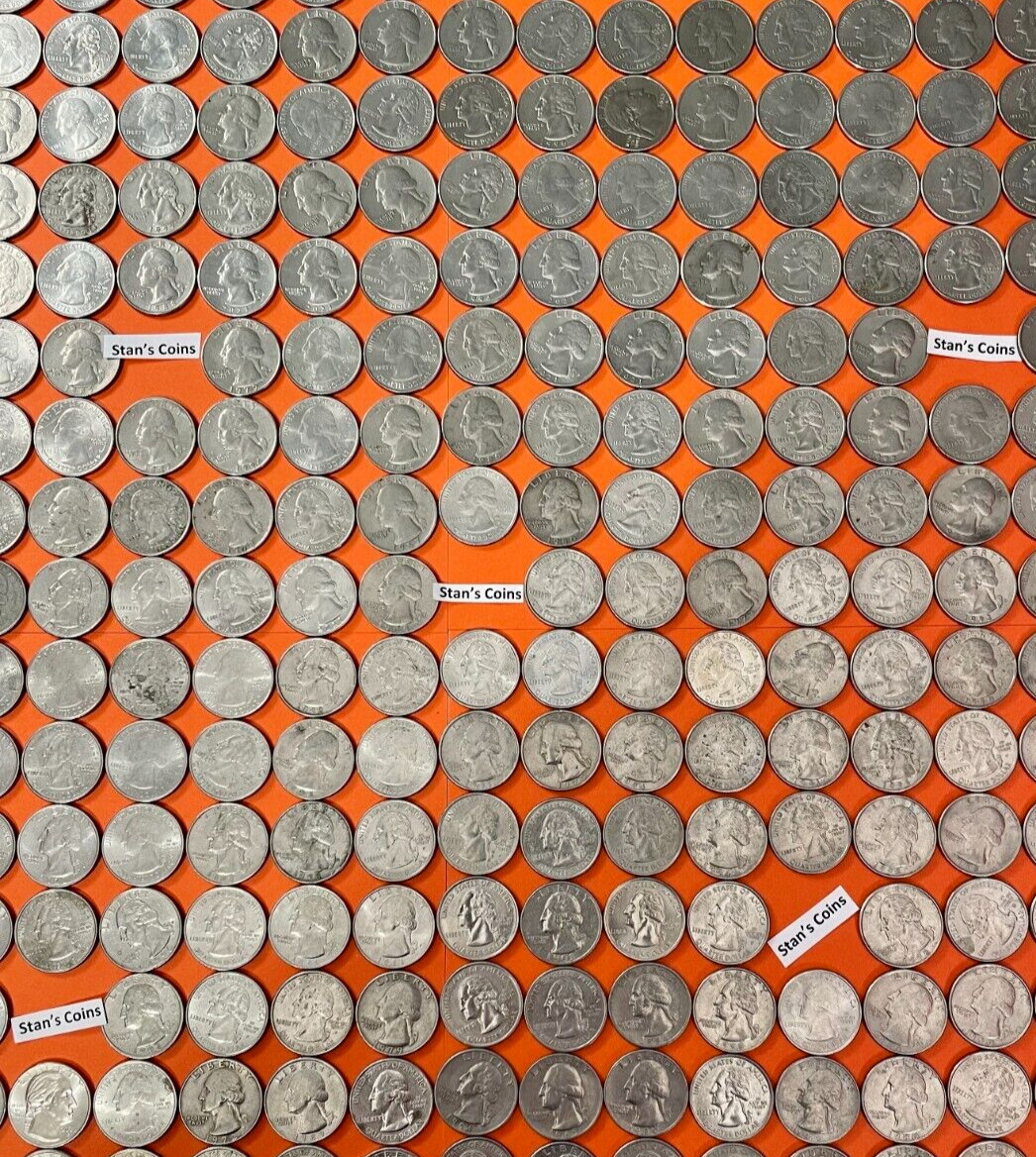 $100 Worth Of Laundry Quarters For Laundry or Vending All Dated 1965-2025