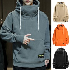 Men Hoodies Sweatshirt Pullover Hooded Sports Fleece Top Thick Streetwear New