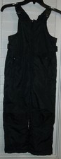 Youth Black Nylon Insulated Ski Snow Bibs Pants by Artic Hero Size 6/8
