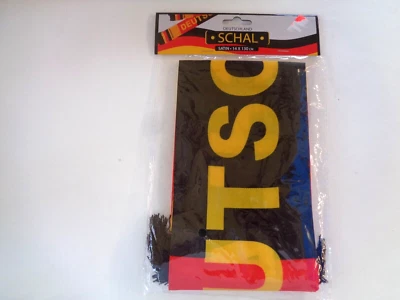 MICHEL TOYS 1 Stk. Fan Schal Deutschland, Satin, 14 x 130 cm, Neu & OVP