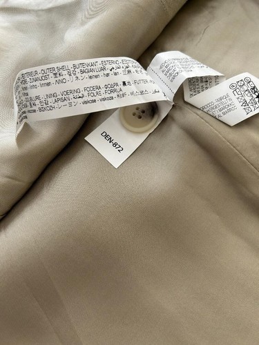 ZARA Women STRAIGHT CUT LINEN BLAZER BEIGE 3171/714 Size XS NEW WITH TAGS $149 - Picture 13 of 15