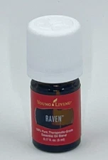 Young Living Raven Essential Oil Blend 5ml 100% Authentic New/Sealed