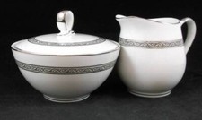 Mikasa Manor House Lot of Creamer and Sugar Bowl with Lid 5433