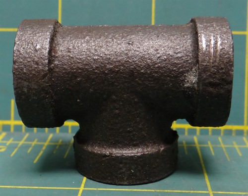 Ward 1/2" x 1/2" x 1/2" Malleable Iron Straight Tee Class 150 - Picture 3 of 5