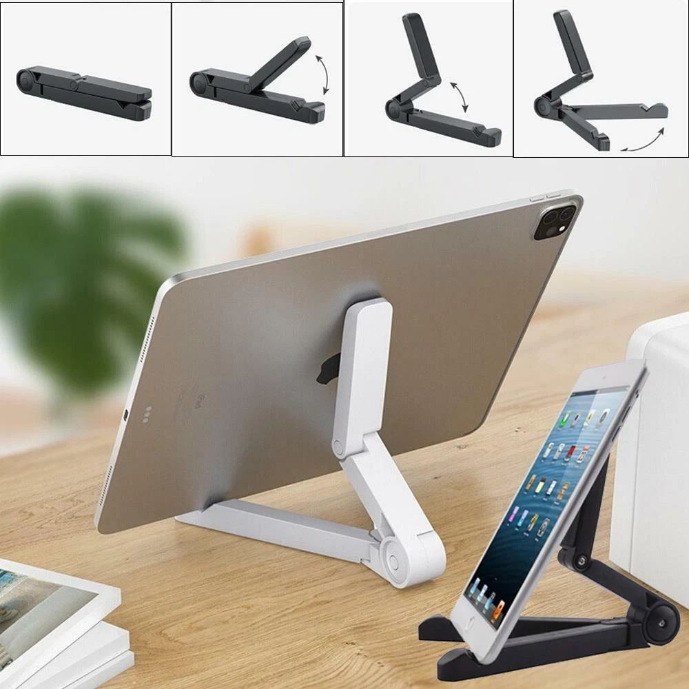 Supporto Pieghevole Per Telefono E Tablet, In Alluminio, Universale, Flessibile, Regolabile E Compatibile Con Smartphone Da 4 A 13 Pollici, IPad, IPad Air, IPad Pro, Nintendo Switch - Foto 3