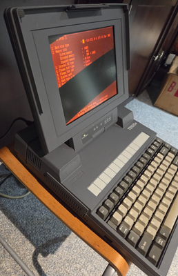 Ordinateur Vintage Toshiba T3100E - Fonctionnel - Avec Sac - Japon