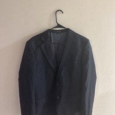 Zara Man Navy Pinstripe Blazer Suit Jacket